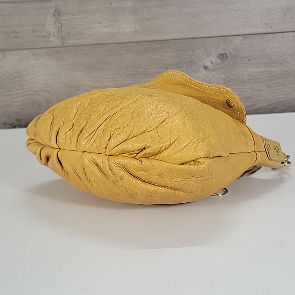 Pietro Alessandro Yellow Leather Handbag Purse Clutch Bag - Picture 8 of 12